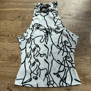 Black and White Blouse