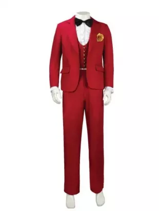 Michael Keaton Beetlejuice 2024 Red Suit