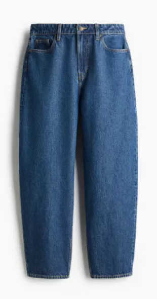 High Rise Barrel Jeans