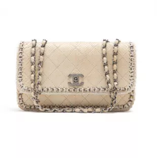 Turnrock Chain Shoulder Pearson Leather Ivory