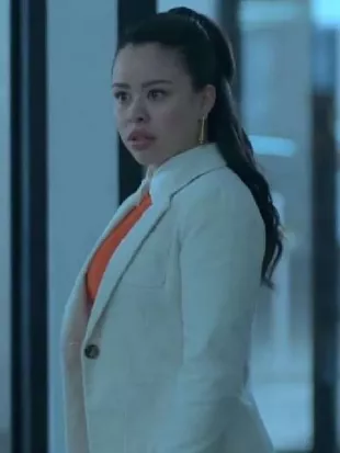 Good Trouble S05 Cierra Ramirez White Blazer