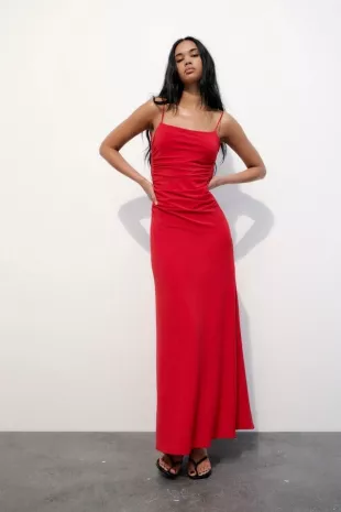 Draped Camisole Dress