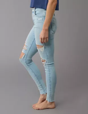 High Waist Ripped Jeggings
