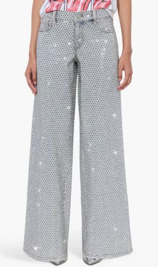 Trish Embellished Low Rise Baggy Jeans
