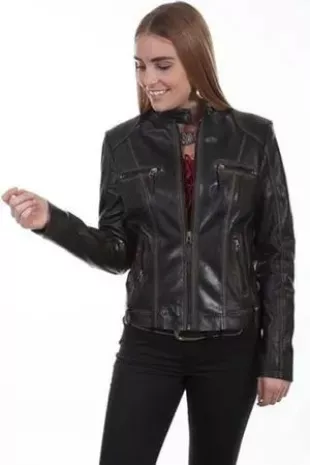 Western Jacket Womens Tailored Zip Closure Pockets