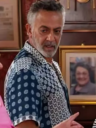 Coronation 2025 Blue & White Printed Shirt