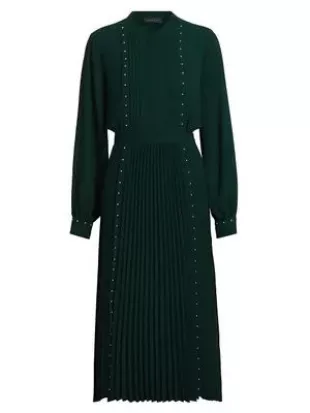 The Alania Pleated Midi-Dress