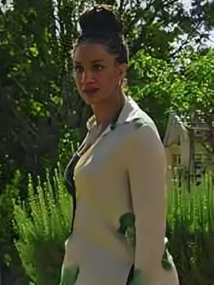 Neighbours 2025 Green Flowy Printed Shirt