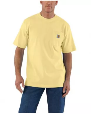 Men's Loose Fit Heavyweight Logo Pocket Work T-Shirt