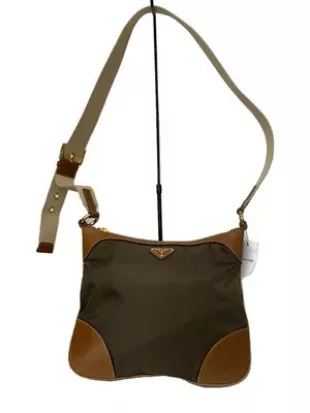 Shoulder Bag Old Nylon Brown