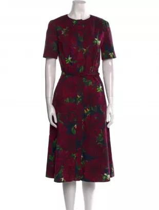 Floral Print Midi Dress