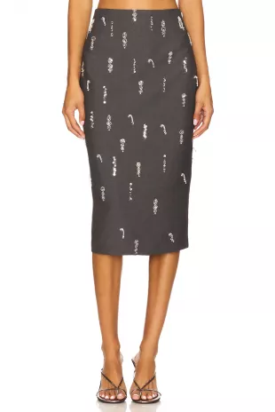 Pencil Skirt in Grey
