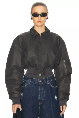 Nylon Bomber Jacket