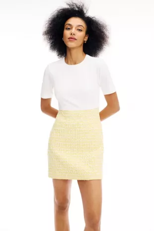 Short Sleeve Tweed Dress