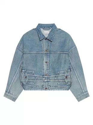Blue Upside Down Denim Jacket