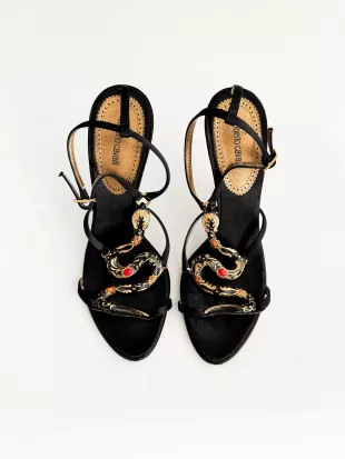 Iconic Snake Sandal Heels