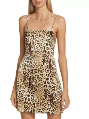 Valentine Stretch Silk Minidress