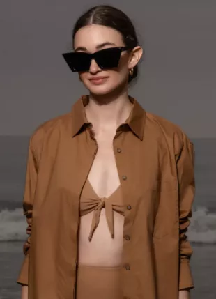 JJ Shirt in Jaune Linen