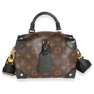 Black Monogram Canvas Petite Malle Souple