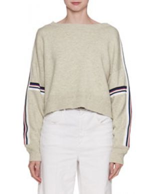 Etoile Isabel Marant Kao Boat Neck Sweater with Stripes