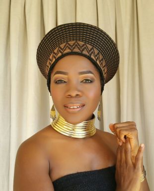 Traditional Ndebele Neck Ring/chokers(Idzila) in gold or silver with expedited shipping with DHL