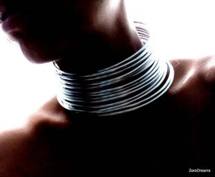 Silver Tribal African Coil, Tribal Neck Rings, Custom African Choker, Collar, ZeroDreams Statement Necklace, Ethnic jewerly