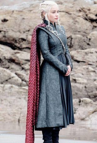 Daenerys Targaryen, Games of Throne season 7,dress with coat, Jon snow, Sansa Stark, Aria, Night king, Cersei Lannister, Jaime, Tyrion