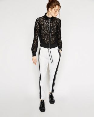 BLOUSON DENTELLE AJOUREE