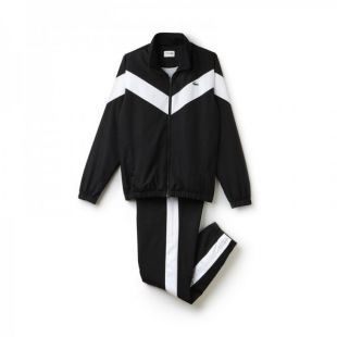 Survêtement Lacoste WH7998 Z7S BLACK BLACK BLACK WHITE  vente en ligne, Bruxelles Belgique.
