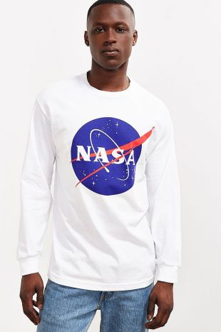 Urban Outfitters - Urban Outfitters NASA Logo Long Sleeve Tee