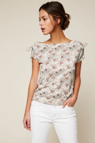 Top imprimé fleurs