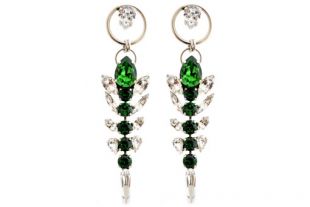 House of Emmanuele Emerald Scorpion Earrings