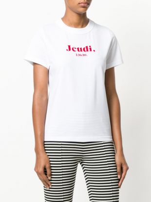 T shirt à Slogan Jeudi