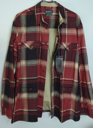 Beretta Cotton Lined Plaid Wool Blend Over Shirt Jacket $195 NWT Chest Pockets | eBay