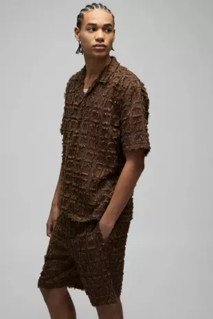Tufted Textured Top & Shorts Set