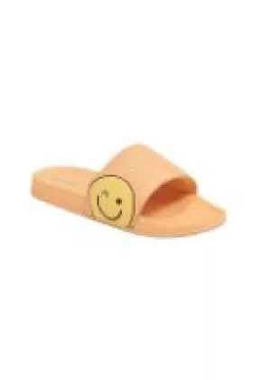 Faux Leather Pool Slide Sandals