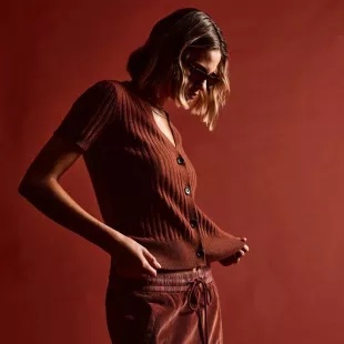 Ribbed Cashmere Cardigan