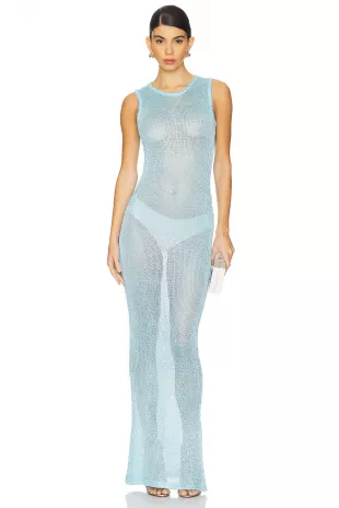 Alix Maxi Dress in Blue