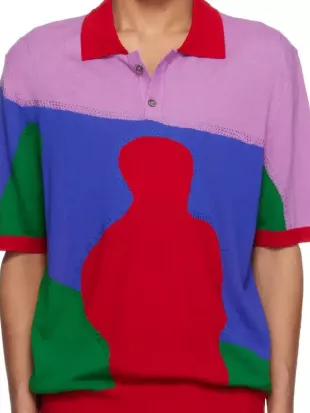 Scott Evans Access Hollywood Colorblock Polo Shirt