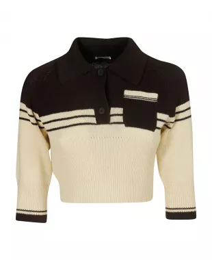 Striped Trim Polo Shirt