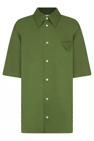 Cotton-canvas Short-sleeved Shirt