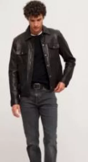 Leather Trucker Jacket