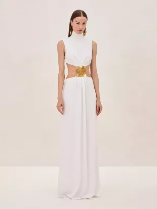 Prague Dress White Cutout Dress