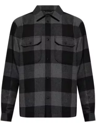 Check-pattern Wool Shirt
