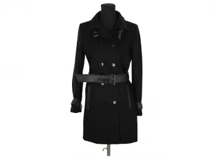 Wool coat Black