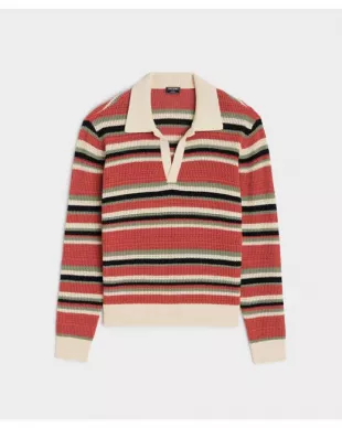 Long Sleeve Stripe Montauk Polo