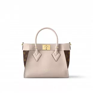 On My Side PM shoulder bag Gray Beige Monogram