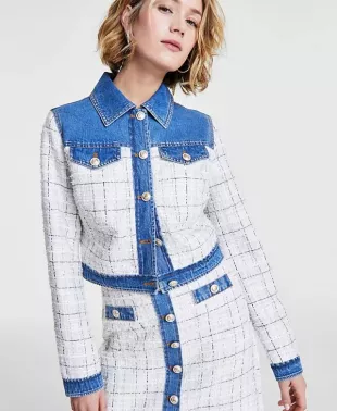 Natalie Tweed Denim Jacket