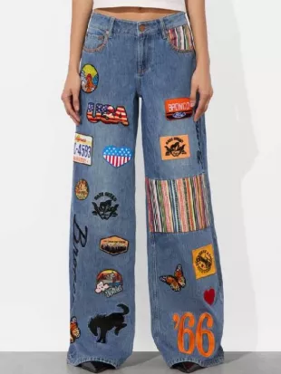 Access Hollywood 2025 Debbie Gibson Patch Jeans