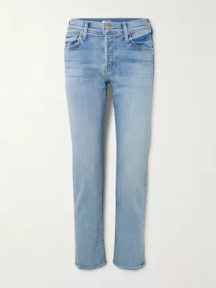Hiker Hover Mid Rise Straight Leg Jeans